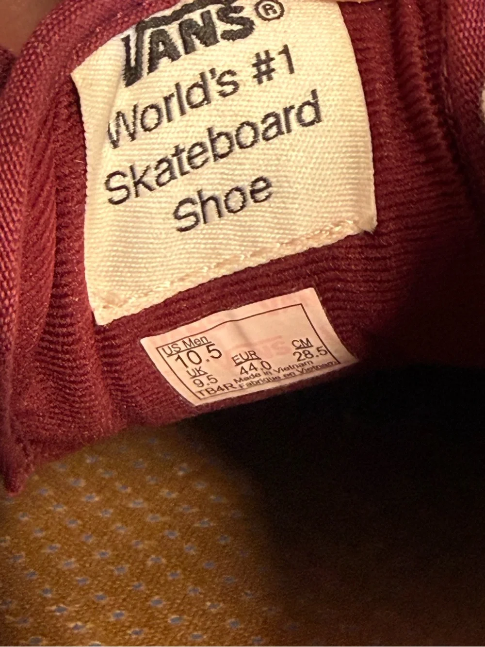 Vans China Ferguson Pro Saddle Casual Burgundy Suede Lace-Up Sneakers